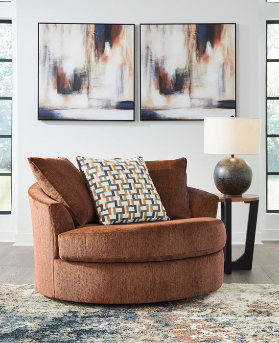 Laylabrook - Oversized Swivel Accent Chair - Simple Home Plus