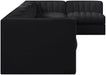 Rummi - Velvet Performance Fabric Upholstered 7 Piece Modular Sectional, L-Shaped (Right) - Simple Home Plus