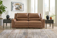Trasimeno - Caramel - 2 Seat Pwr Rec Sofa Adj Headrest - Simple Home Plus