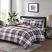 Parkston - Twin 3M Scotchgard Down Alternative All Season Comforter Set - Brown - Simple Home Plus