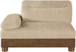 Turin - Chenille Fabric Upholstered Modular Arm Chair - Walnut Base - Simple Home Plus