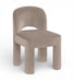 Celine - Velvet Performance Fabric Upholstered Dining Chair (Set of 2) - Taupe - Simple Home Plus
