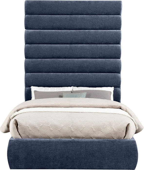 Adam - Chenille Fabric Bed With 89" Headboard - Simple Home Plus