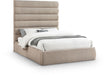 Adam - Linen Fabric Bed With 70.5" Headboard - Simple Home Plus
