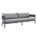 Menorca - 4 Piece Outdoor Dark Gray Aluminum & Fabric Outdoor Conversation Set - Simple Home Plus