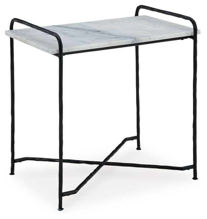 Ashber - White / Black - Accent Table - Simple Home Plus