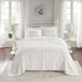 Sabrina - King 3 Piece Tufted Bedspread Set - Off White - Simple Home Plus