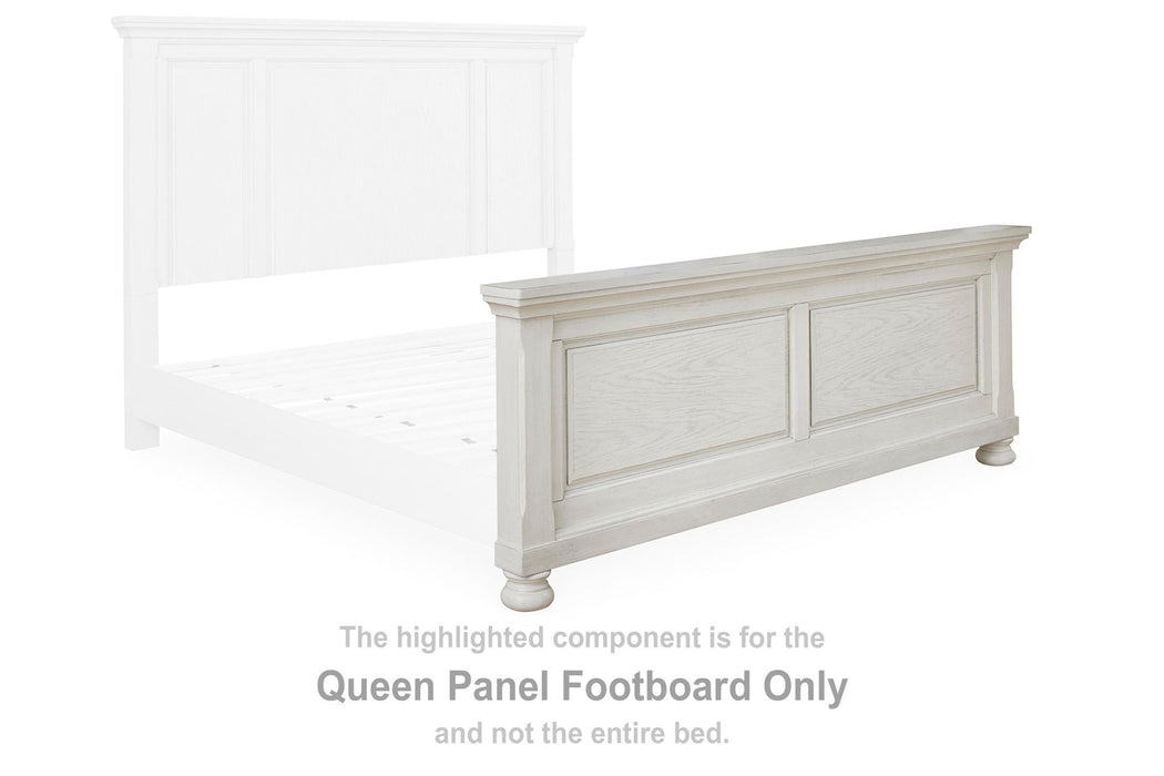 Robbinsdale - Queen Panel Footboard - Antique White - Simple Home Plus