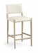 Andie - Vegan Leather Upholstered Counter Stool - Natural Base - Simple Home Plus