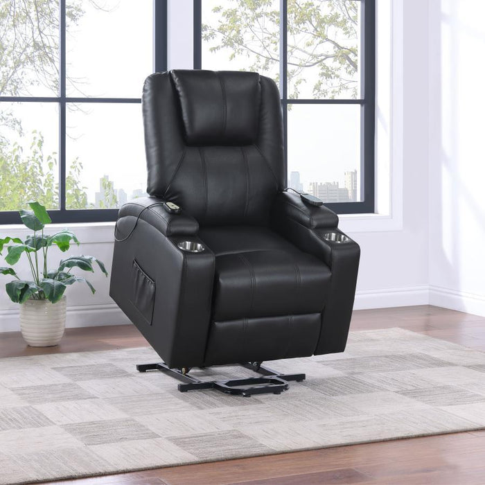 Armstrong - Upholstered Power Lift Massage Recliner - Simple Home Plus