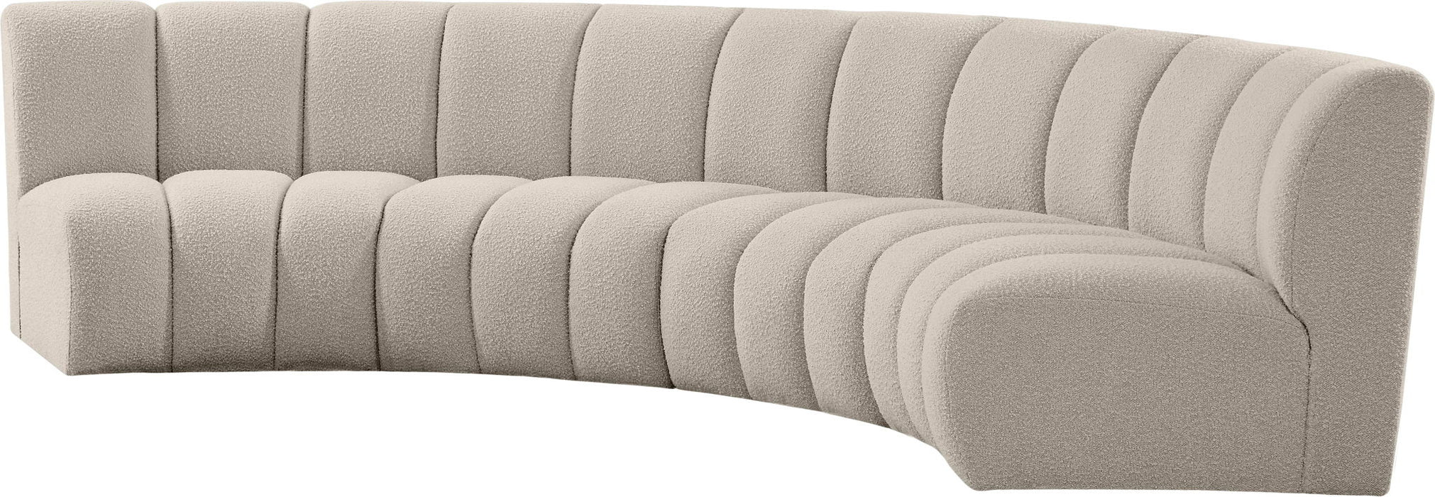 Infinity - 4 Piece Boucle Modular Sectional - Simple Home Plus