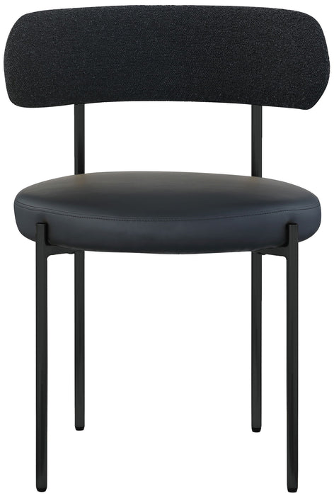 Beacon - Faux Leather Dining Chair With Black Legs (Set of 2) - Simple Home Plus
