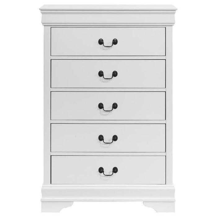 Louis Philippe - Five-drawer Chest - Simple Home Plus