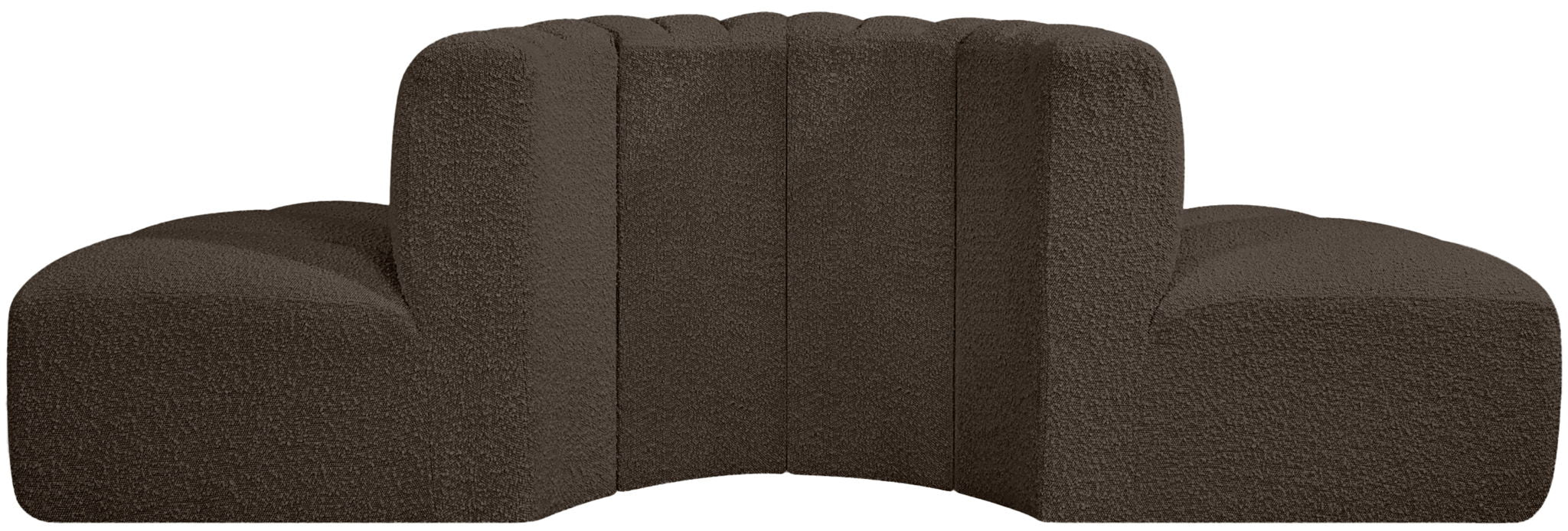 Arc - Boucle Fabric 4 Piece Modular Sofa - Simple Home Plus