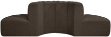 Arc - Boucle Fabric 4 Piece Modular Sofa - Simple Home Plus