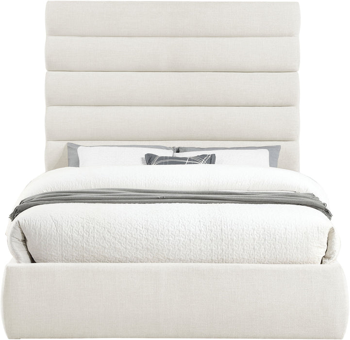 Adam - Linen Fabric Bed With 70.5" Headboard - Simple Home Plus