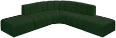 Arc - Boucle Fabric 6 Piece Corner Modular Sofa - Simple Home Plus