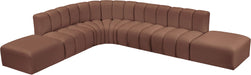 Arc - Faux Leather 7 Piece Corner Modular Sofa - Simple Home Plus