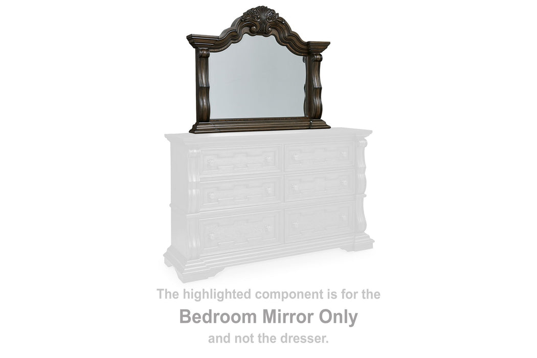 Maylee - Bedroom Mirror - Dark Brown - Simple Home Plus