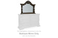 Maylee - Bedroom Mirror - Dark Brown - Simple Home Plus