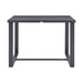 Menorca - Outdoor Patio 5-Piece Bar Table Set In Aluminum With Gray Cushions - Simple Home Plus