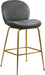 Paris - Stool with Gold Legs (Set of 2) - Simple Home Plus