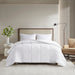 Winfield - 300 Thread Count Percale Luxury Down Alternative Twin Comforter - White - Simple Home Plus