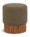 Veranda - Ottoman / Stool With Brown Base - Simple Home Plus