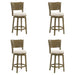 Winsley - Coastal Modern Swivel Wood Counter Height Kitchen Bar Stool - Simple Home Plus