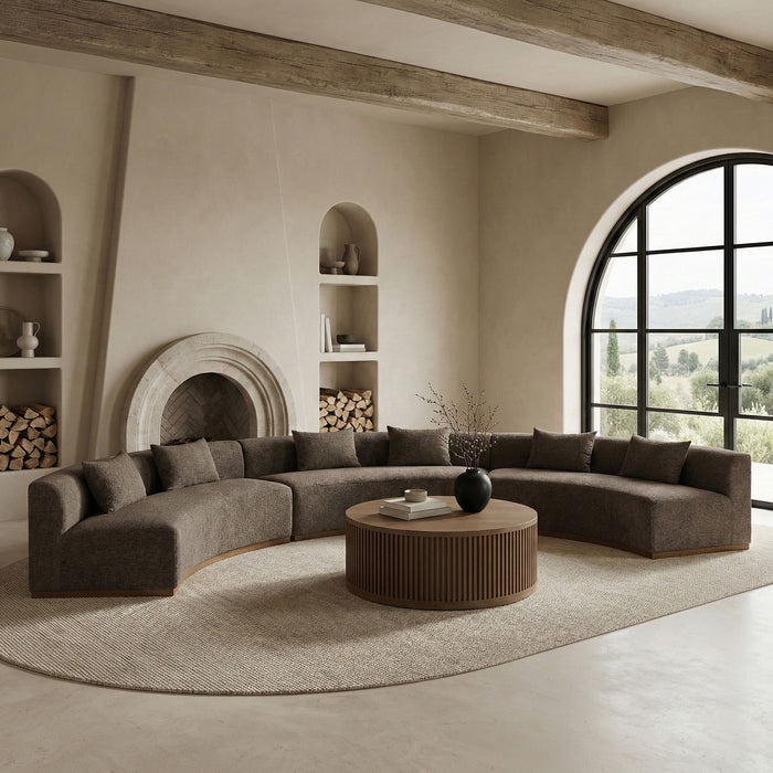 Avanti - Chenille Fabric Upholstered 3 Piece Modular Sectional - Simple Home Plus