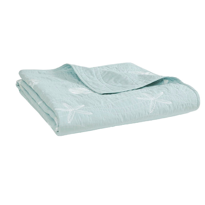 Seaside - 4 Piece Coverlet Set - Seafoam - Simple Home Plus