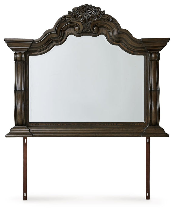 Maylee - Bedroom Mirror - Dark Brown - Simple Home Plus