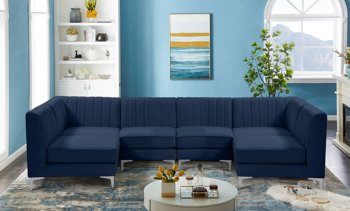 Alina - 6 Piece Modular U-Shaped Sectional - Simple Home Plus