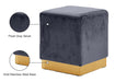 Jax - Stool Ottoman with Gold Base - Simple Home Plus