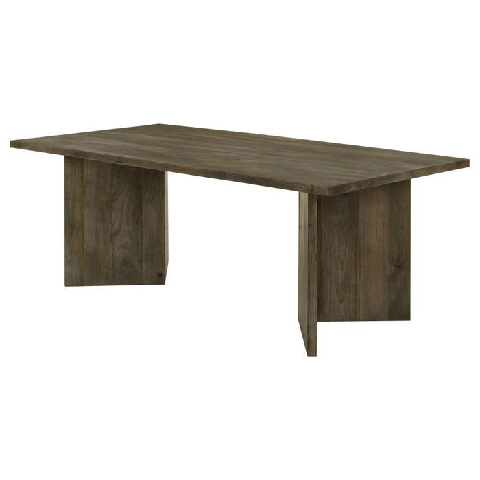 Tyler - Solid Wood Dining Table - Mango Brown - Simple Home Plus