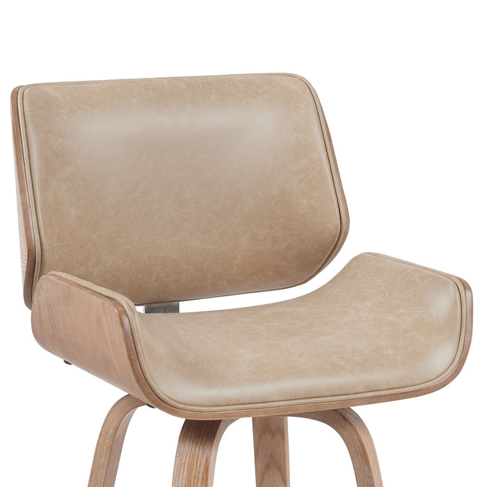 Tyler - Swivel Bar Stool - Light Brown - Simple Home Plus