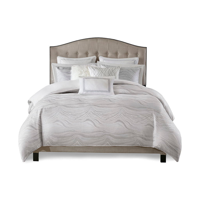 Hollywood Glam - Queen Comforter Set - White