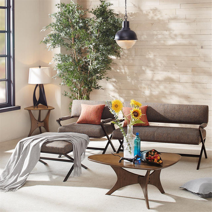 Blaze - Triangle Side Table - Brown - Simple Home Plus