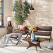 Blaze - Triangle Side Table - Brown - Simple Home Plus
