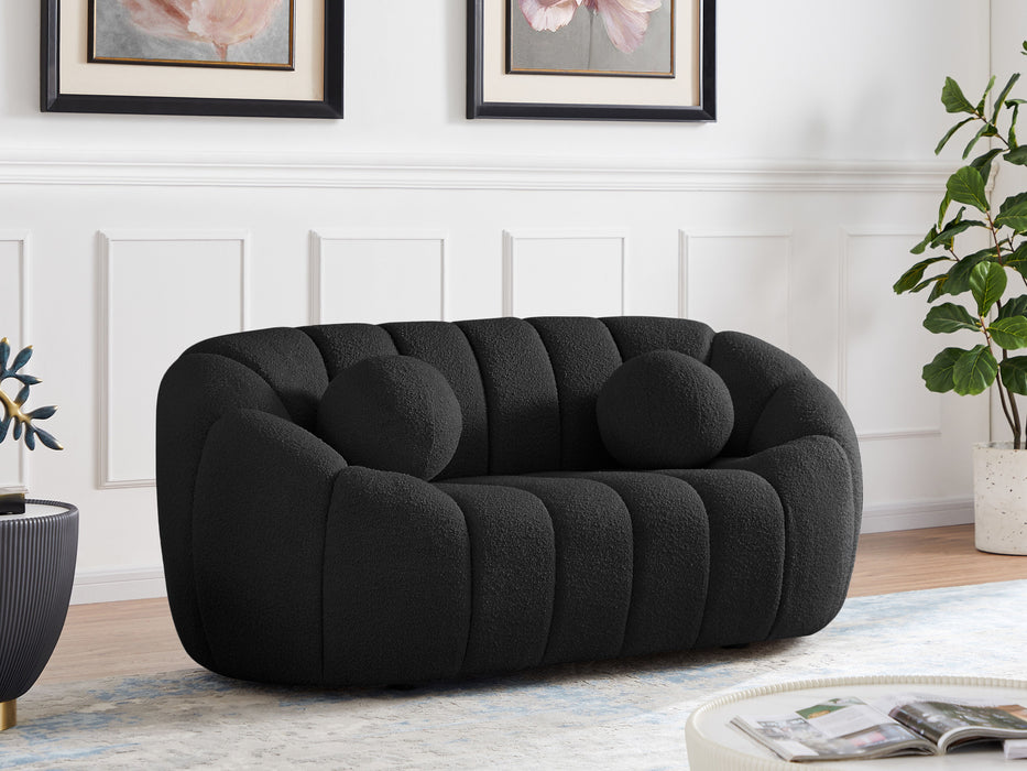 Elijah - Boucle Fabric Loveseat - Simple Home Plus