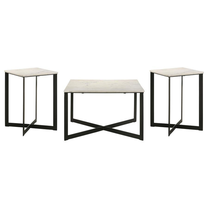 Tobin - Marble Top Coffee And End Table Set - Simple Home Plus