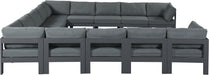 Nizuc - Outdoor Patio 13 Piece Modular Sectional With Gray Frame - Simple Home Plus