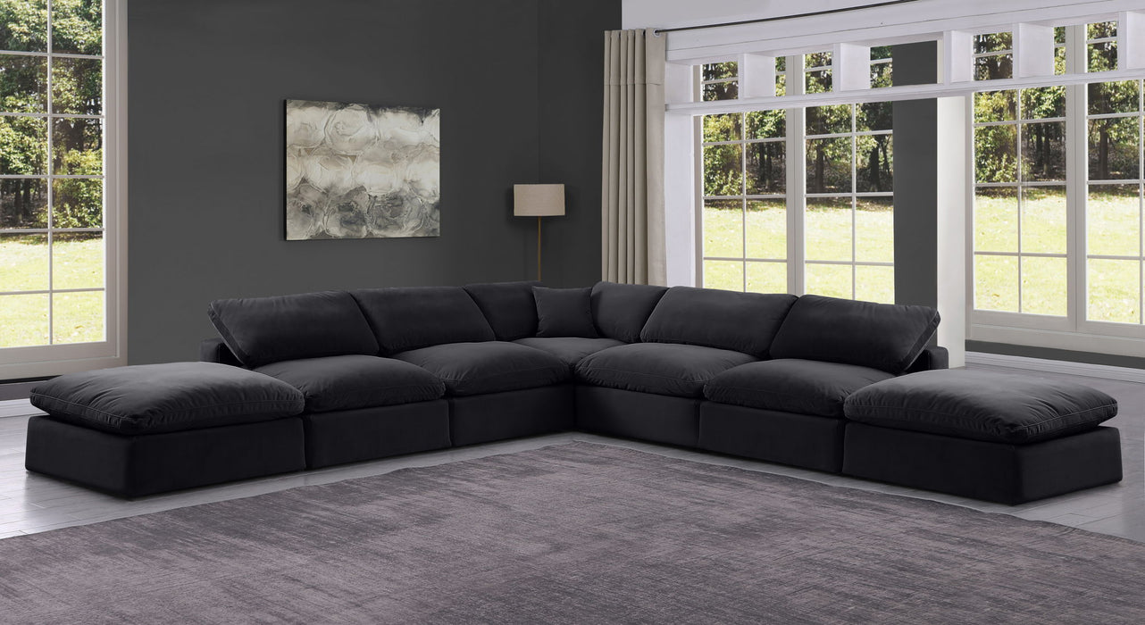 Comfy - 7 Piece Velvet Modular Corner Sectional - Simple Home Plus