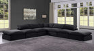 Comfy - 7 Piece Velvet Modular Corner Sectional - Simple Home Plus