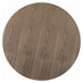 Cora - Round Wood Top Dining Table - Brown Walnut - Simple Home Plus