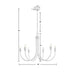 Ellie - 6-Light Chandelier - White - Simple Home Plus