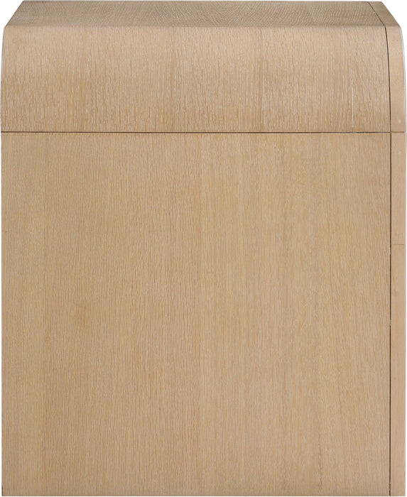 Giada - Solid Wood And Veneer Nightstand - Simple Home Plus