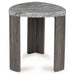 Surmour - Gray / Brown - Triangle End Table - Simple Home Plus