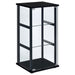 Cyclamen - 3-Shelf Clear Glass Curio Display Cabinet - Black - Simple Home Plus