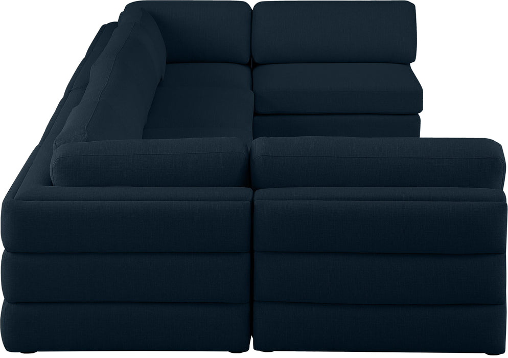 Beckham - 6 Piece Modular U-Shaped Armless Sectional - Simple Home Plus